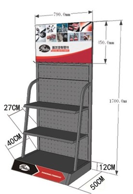 十堰轮胎展示架汽车用品展示架,4S店维修保养产品展架